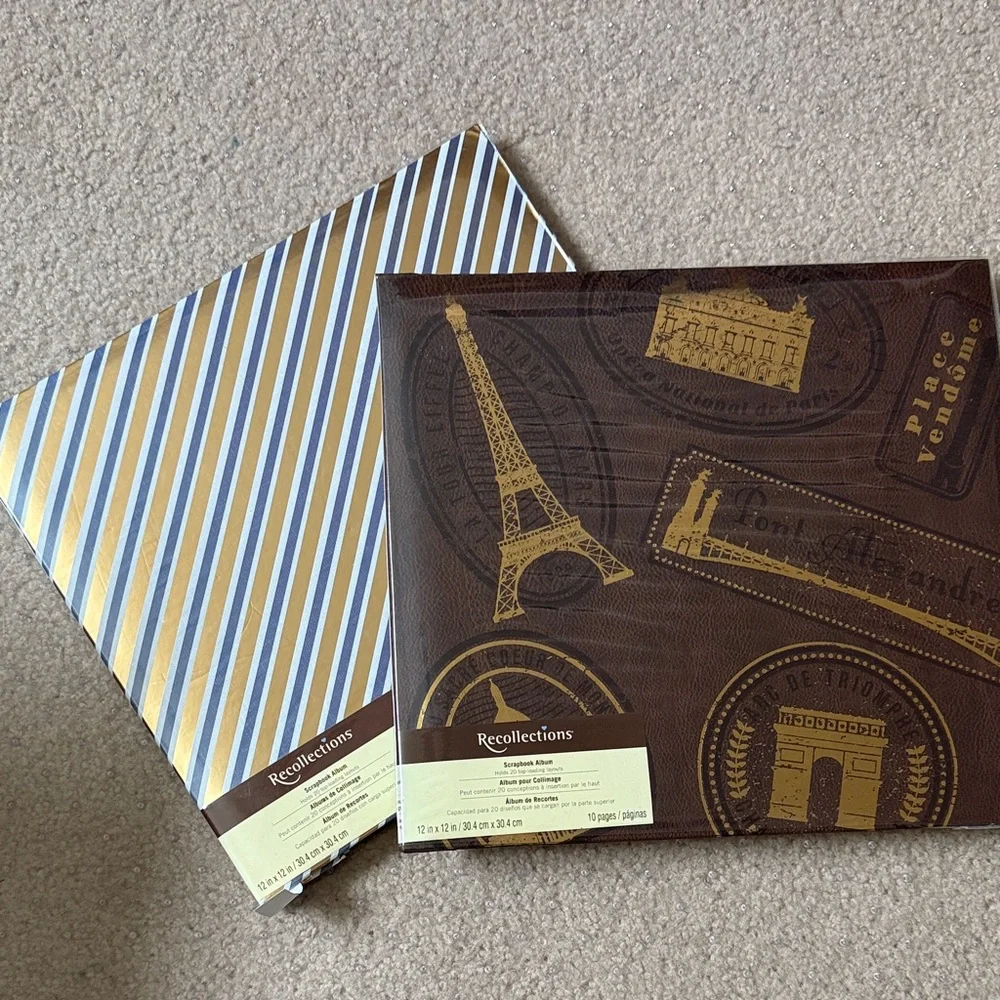 2 Recollections Gold and Brown Paris Scrapbook Album